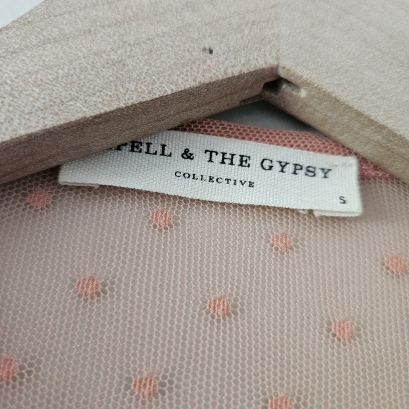 Spell x Coachella Peach High Low Grace Cutout Tulle Midi Dress - Picture 9 of 15